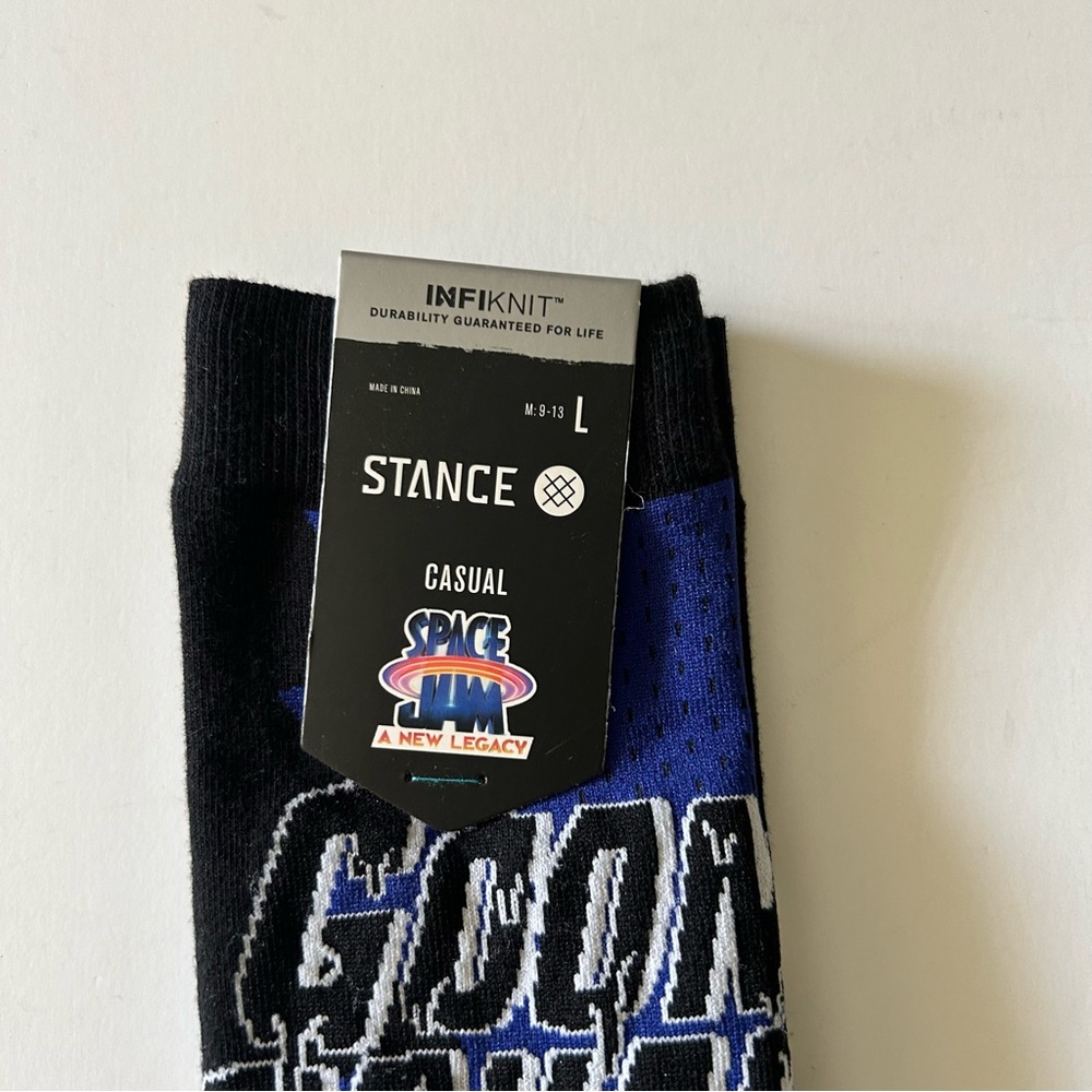 Space Jam Stance New Legacy Goon Squad Socks Blue & Black - Picture 2 of 5